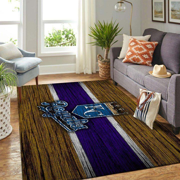 Kansas City Royals Mlb Baseball Area Rug Baseball V8376  Chussin | Home Decor Easily