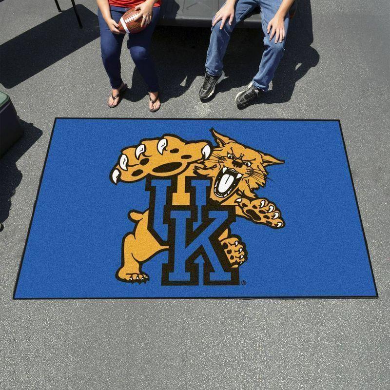 Kentucky Wildcats Area Rug Football Team Logo V8328  Chussin | Home Decor Easily