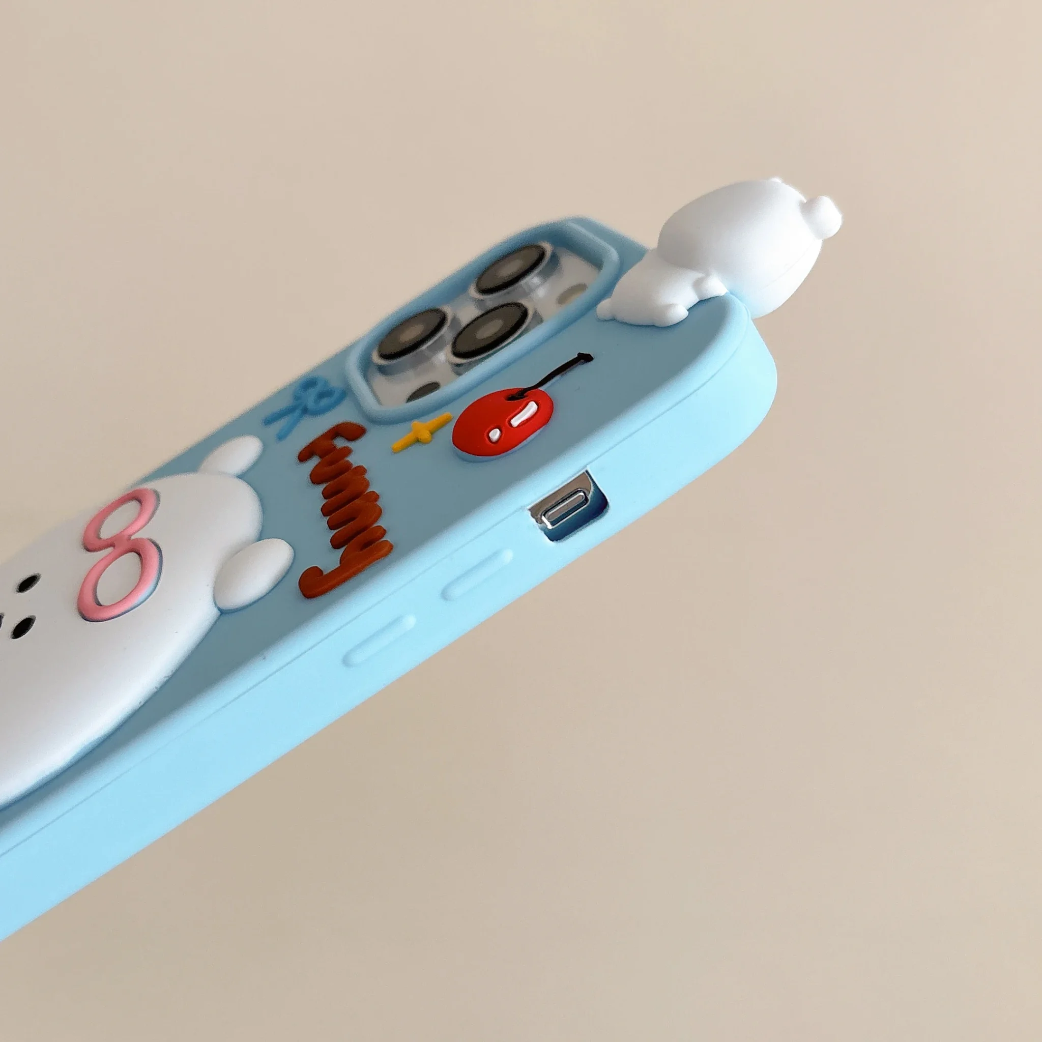 Kawaii 3D Cartoon self deprecating Bear Phone Case - Image 5