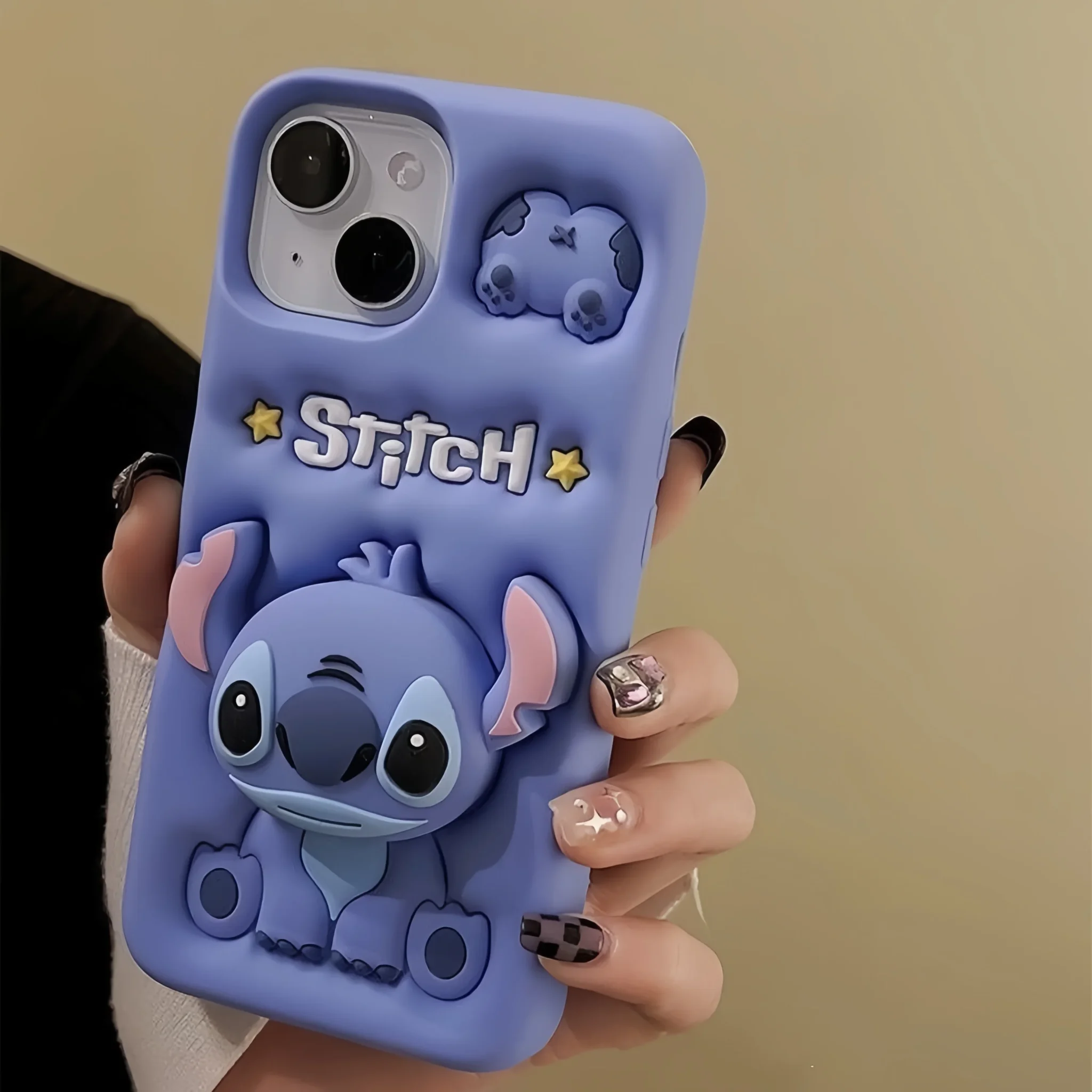 3D Stitch Cartoon Cute Soft Silicone Phone Case