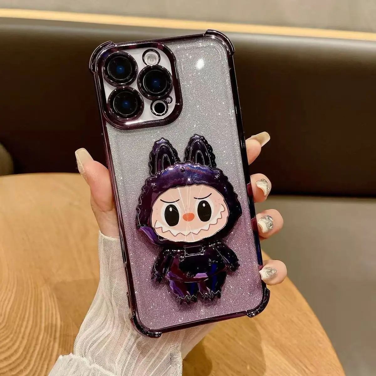 Four Corner Anti-fall Cartoon Rag Cloth Phone Case