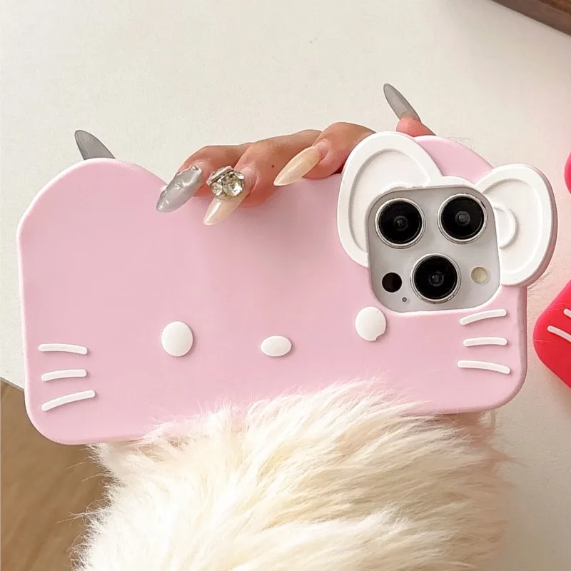3D Cartoon Hello Kitty Phone Case