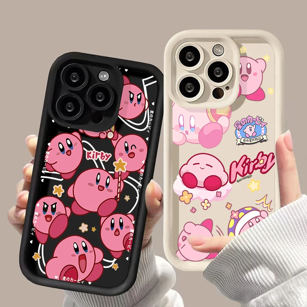 Cartoon Cute Pink Stars Kirbys Phone Case