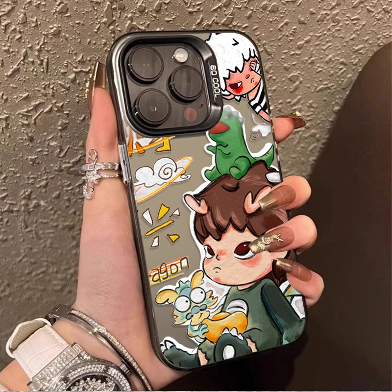 Cartoon Destruction Hirono Plating Phone Case