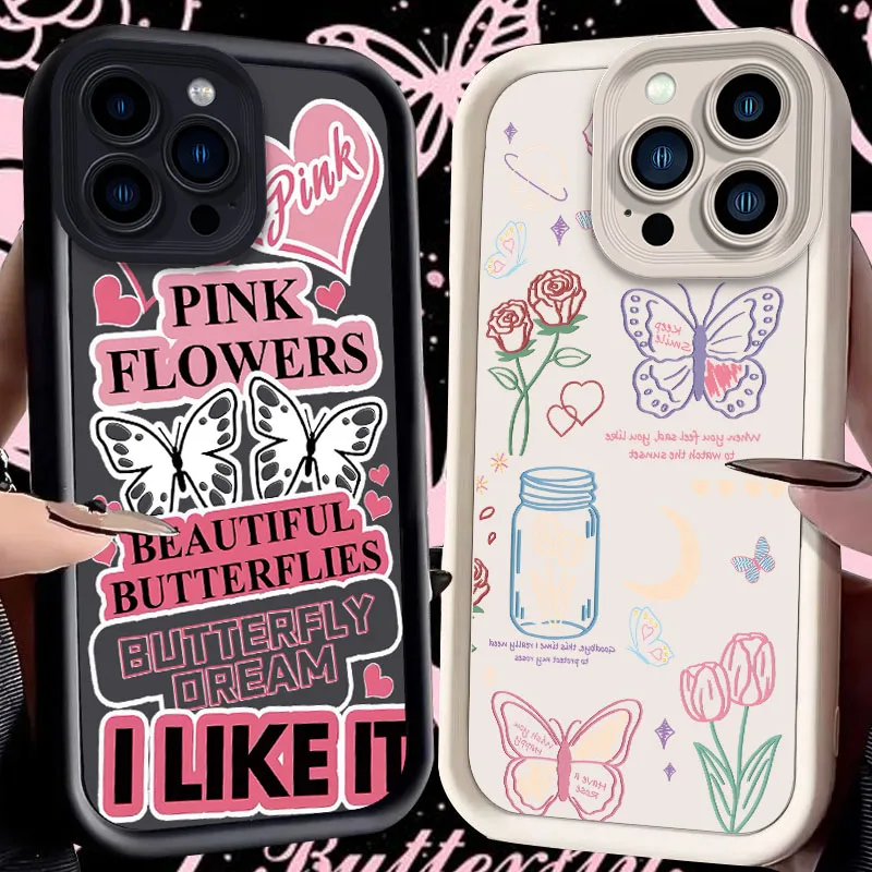 Pink Butterfly Phone Case