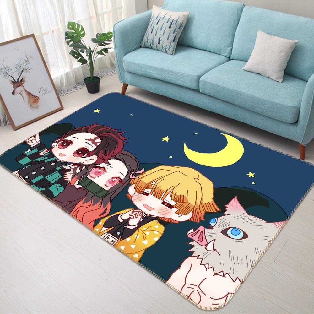Kimetsu No Yaiba Anime 16 Area Rug And  Chussin | Home Decor Easily