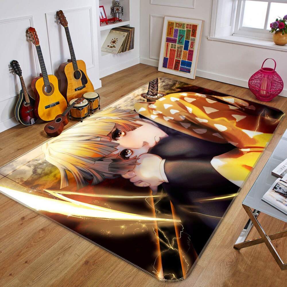 Kimetsu No Yaiba Anime 20 Area Rug And  Chussin | Home Decor Easily