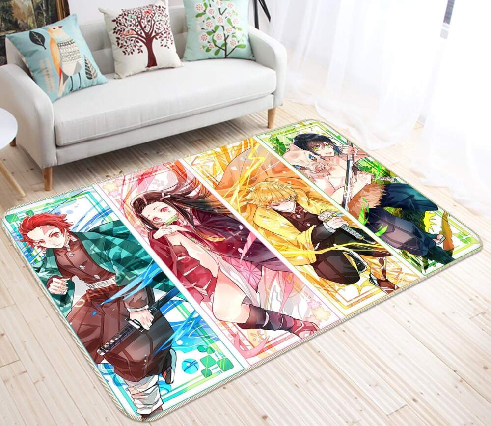 Kimetsu No Yaiba Anime 22 Area Rug And  Chussin | Home Decor Easily