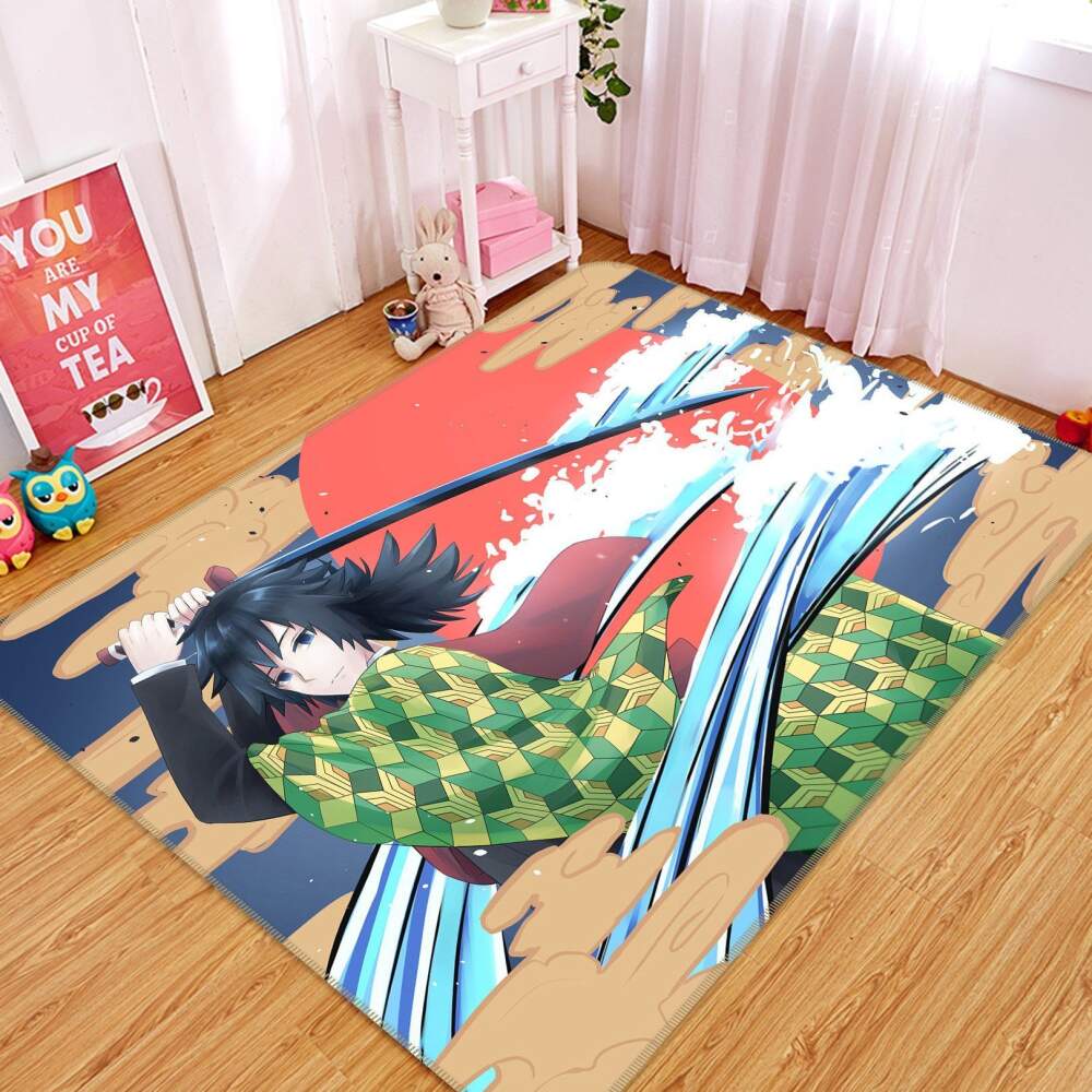 Kimetsu No Yaiba Anime 26 Area Rug And  Chussin | Home Decor Easily