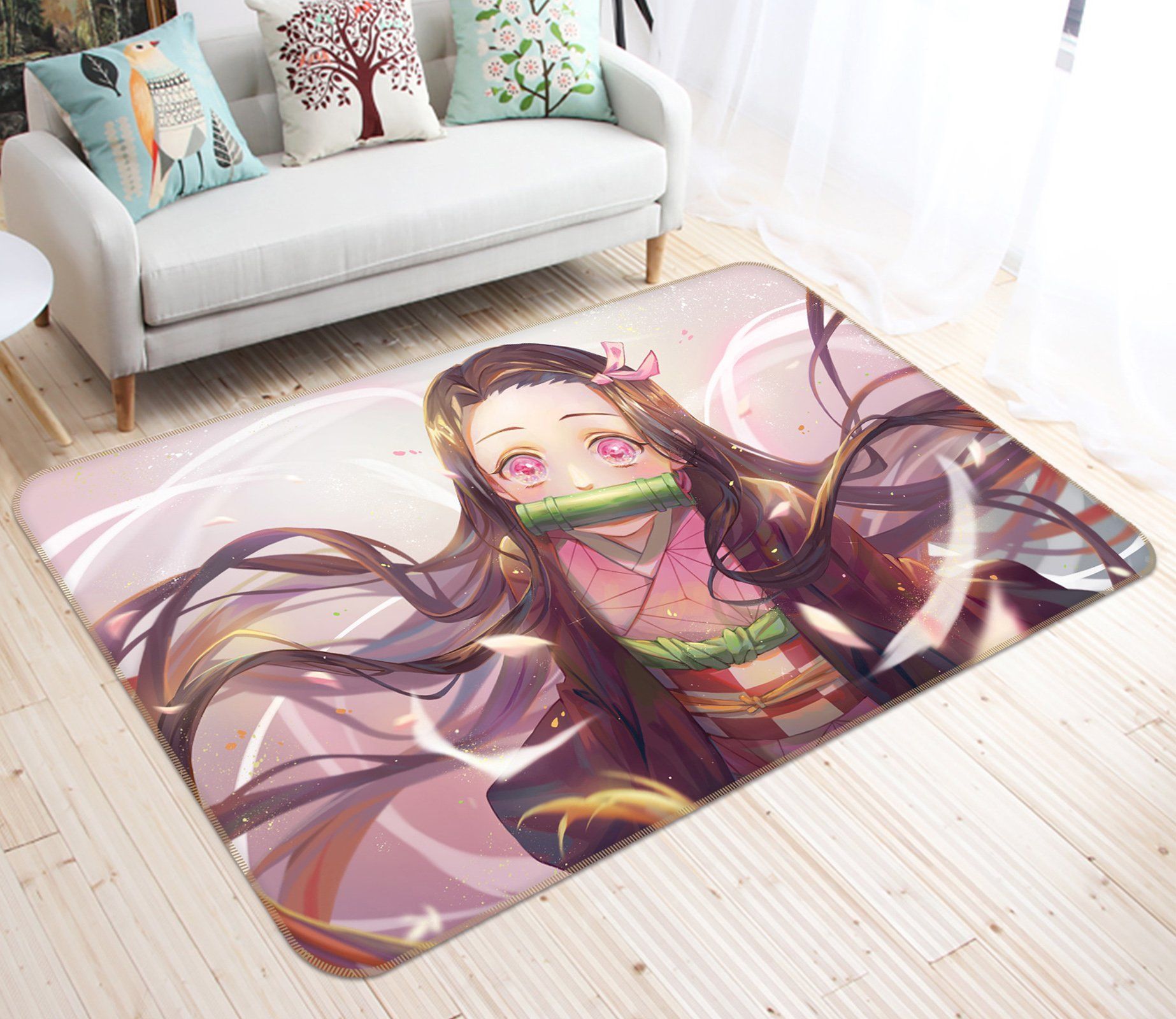 Kimetsu No Yaiba Anime 27 Area Rug And  Chussin | Home Decor Easily