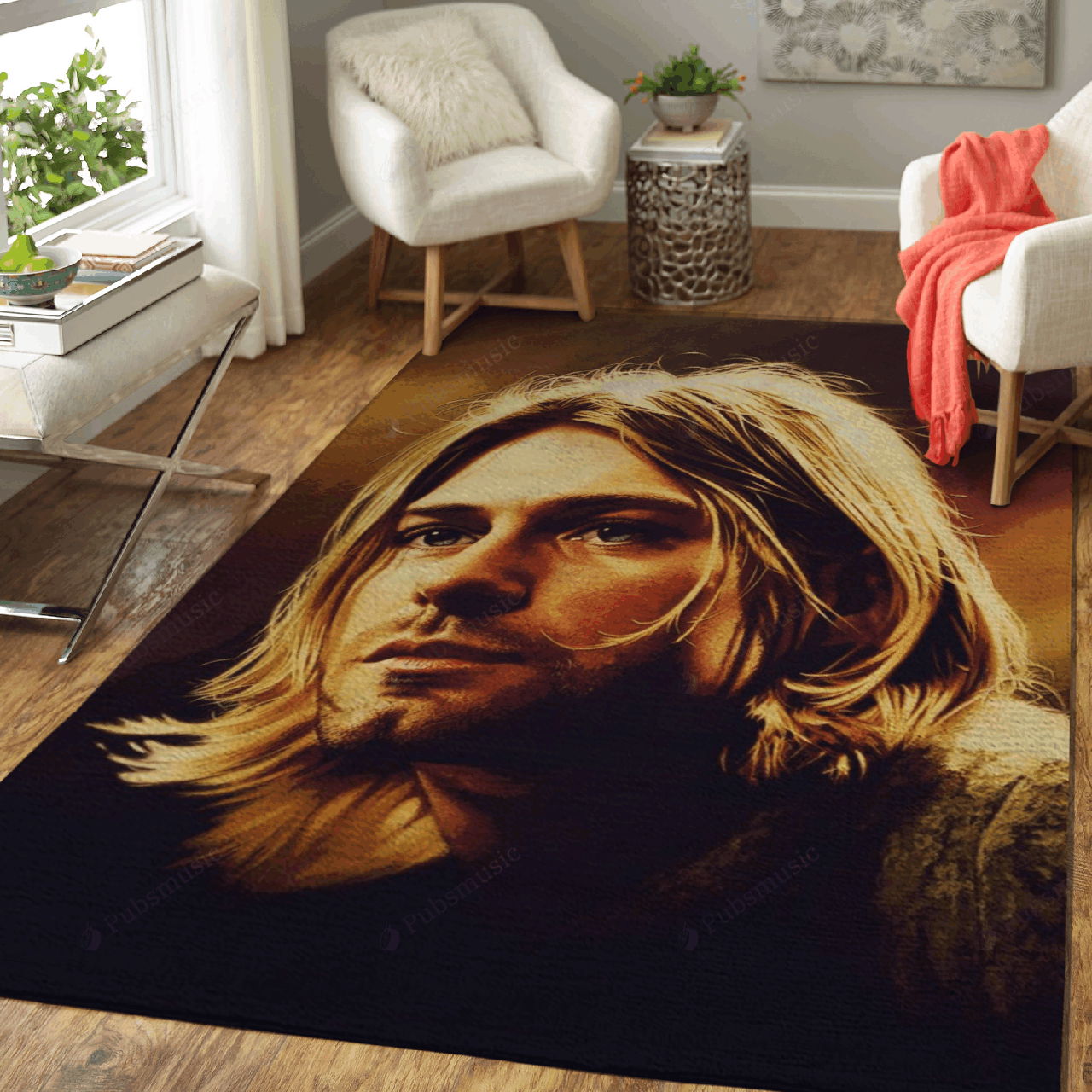 Kurt Cobain Face Music Artist Art For Fans Area  Chussin | Home Decor Easily