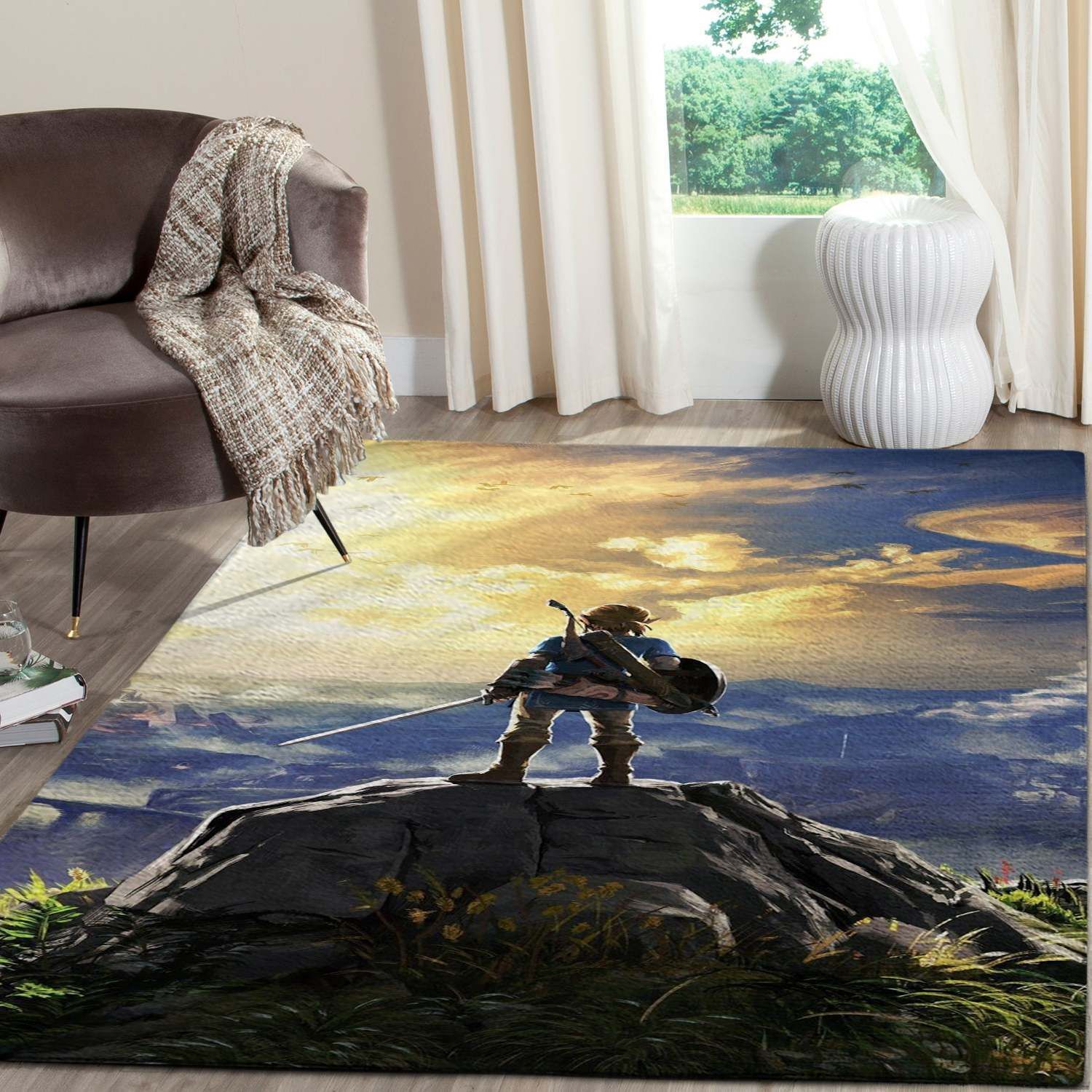 Legend Of Zelda Logo Gaming Area Rugs Fn161244  Chussin | Home Decor Easily