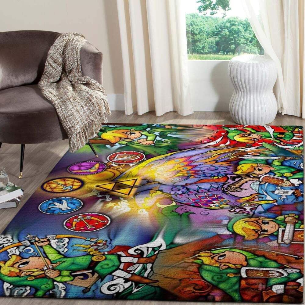 Legend Of Zelda Logo Gaming Area Rugs Fn181201  Chussin | Home Decor Easily