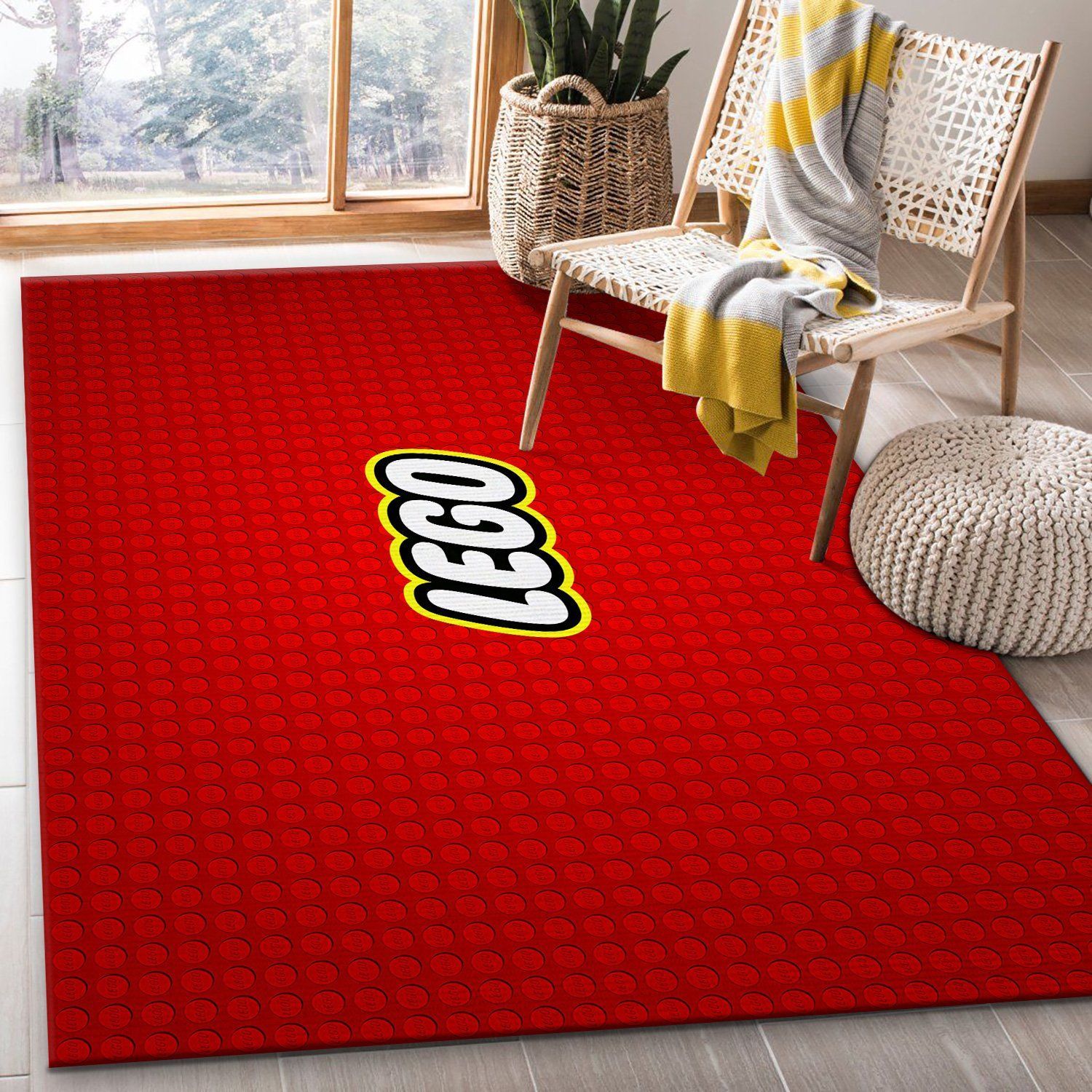 Lego Logo Rug – Custom Size And Printing - Chussin | Home Decor Easily