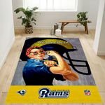 Los Angeles Rams Yellow Nfl Logo Area Rug For Gift Bedroom Rug De  Chussin | Home Decor Easily