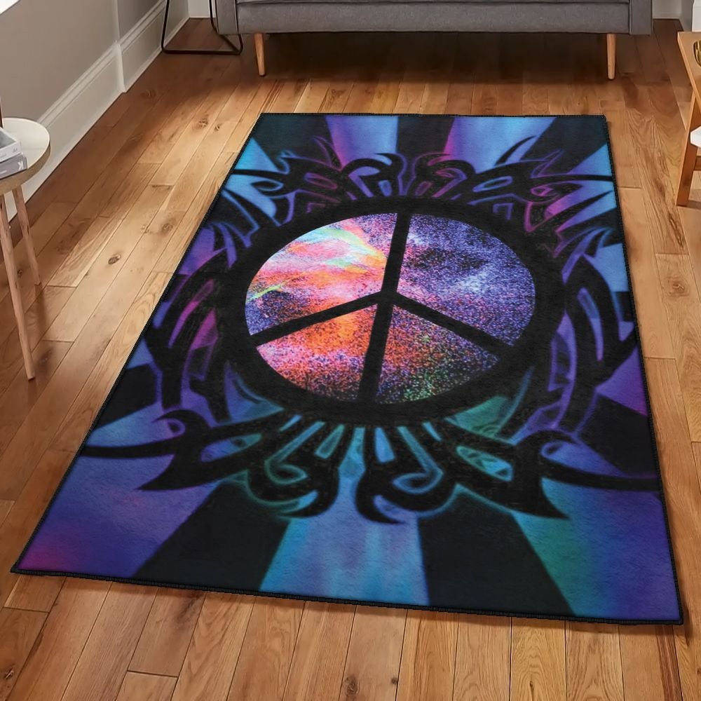 Love And Peace Kitchen Rugs, Peace Rug  Chussin | Home Decor Easily