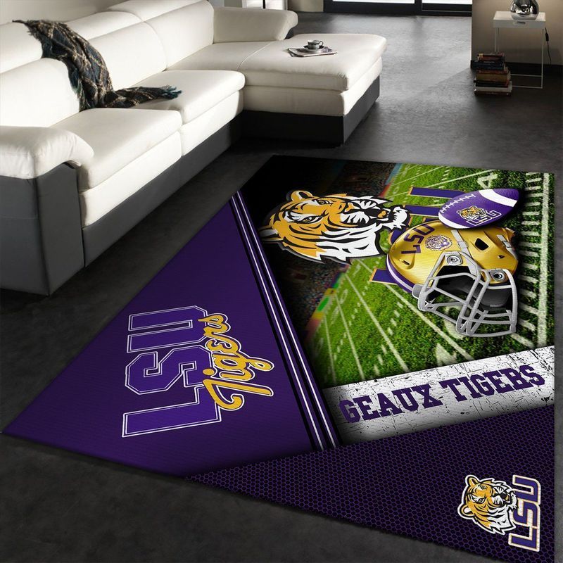 Lsu Tigers Ncaa 2 Area Rug And Chussin | Home Decor Easily