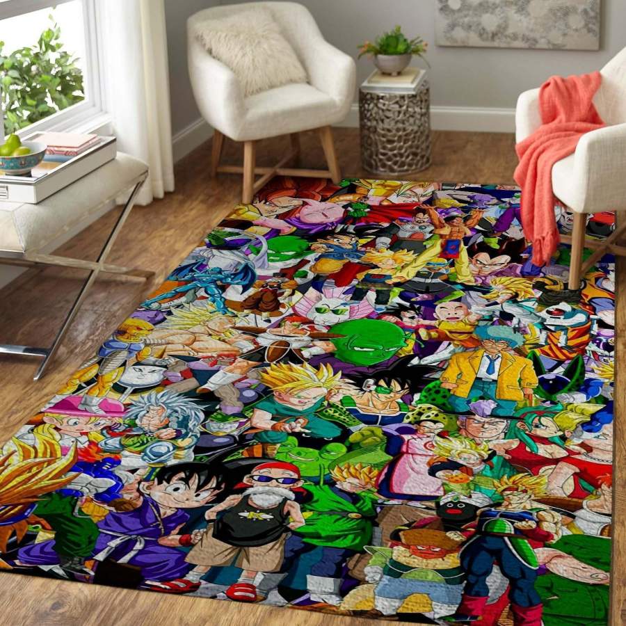 Manga Fans Gragon Ball Area Rug Movie  Chussin | Home Decor Easily