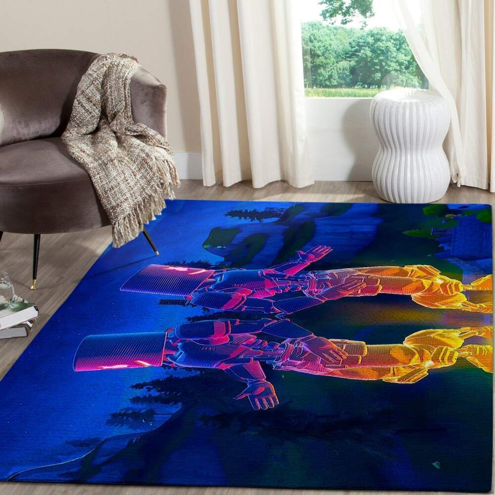 Marshmello Fortnite Area Rug Video Game Gamer Regtangle  Chussin | Home Decor Easily