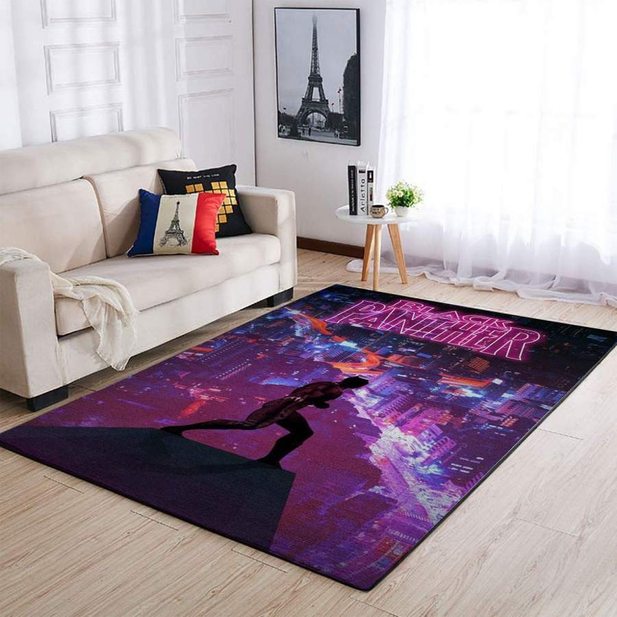 Marvel Superhero Black Panther Area Rug Movie Ofd 190922  Chussin | Home Decor Easily