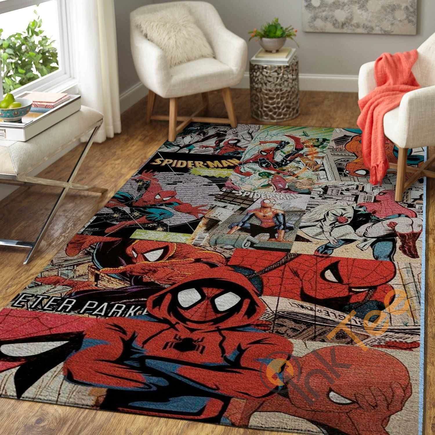 Marvel Superhero Spiderman Area Rug -  Chussin | Home Decor Easily
