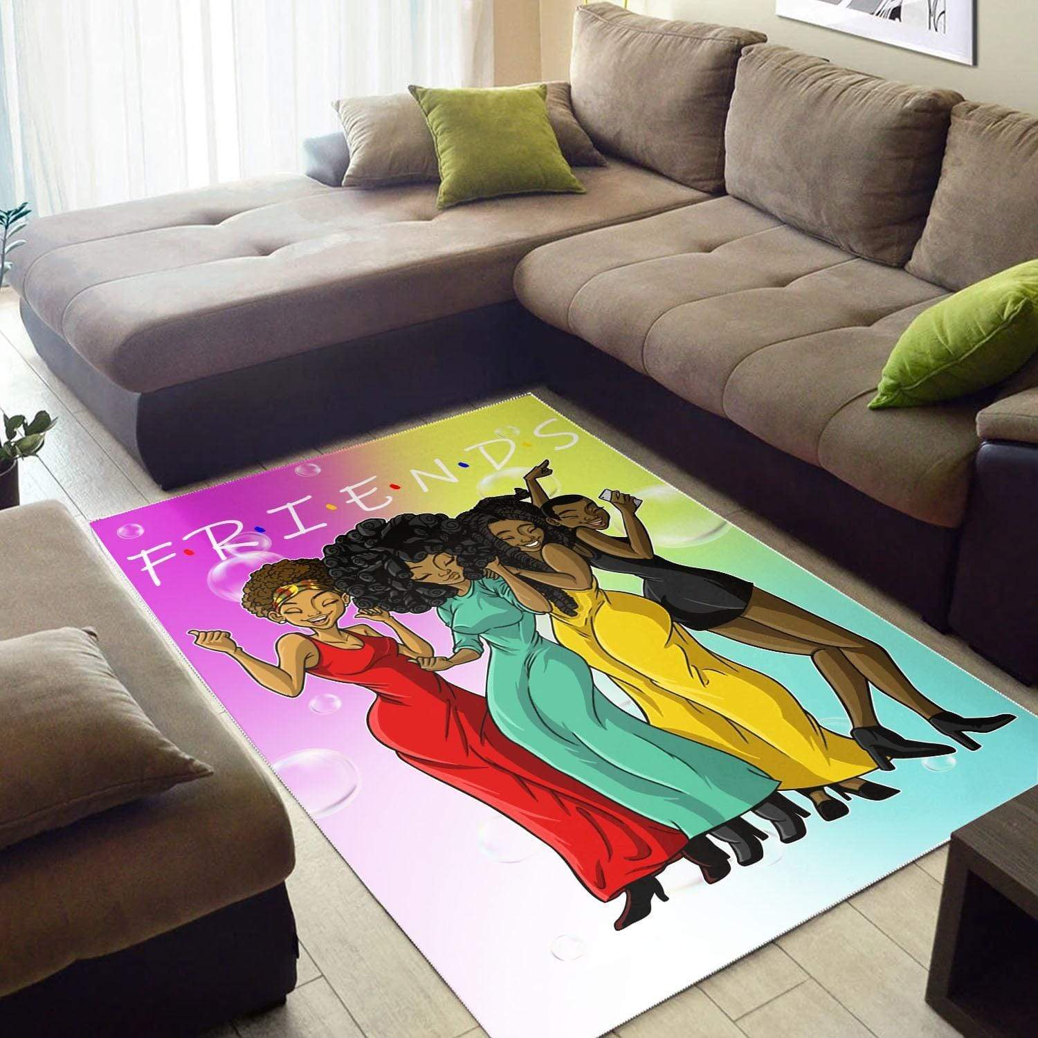 Melanin Friends African Women Rug -  Chussin | Home Decor Easily