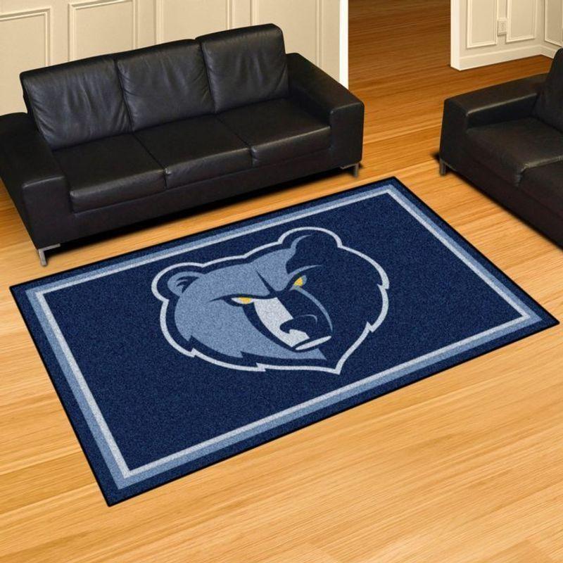 Memphis Grizzlies Area Rug Nba Basketball Team Logo V4602 Chussin | Home Decor Easily