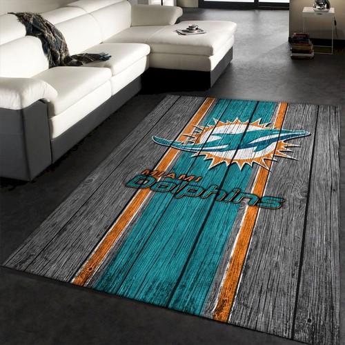 Miami Dolphins Nfl Team Logo Wooden Style Style Nice Gift R  Chussin | Home Decor Easily