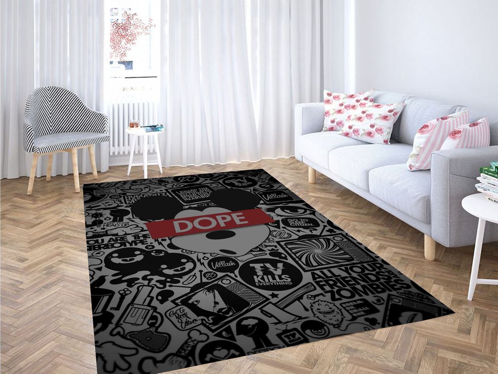 Mickey Mouse Hype Living Room Modern Carpet Rug -  Chussin | Home Decor Easily