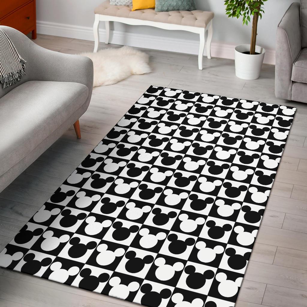 Mickey Mouse Pattern Area Rug -  Chussin | Home Decor Easily