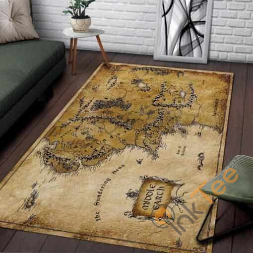 Middle Earth Map Area Rug - Chussin | Home Decor Easily