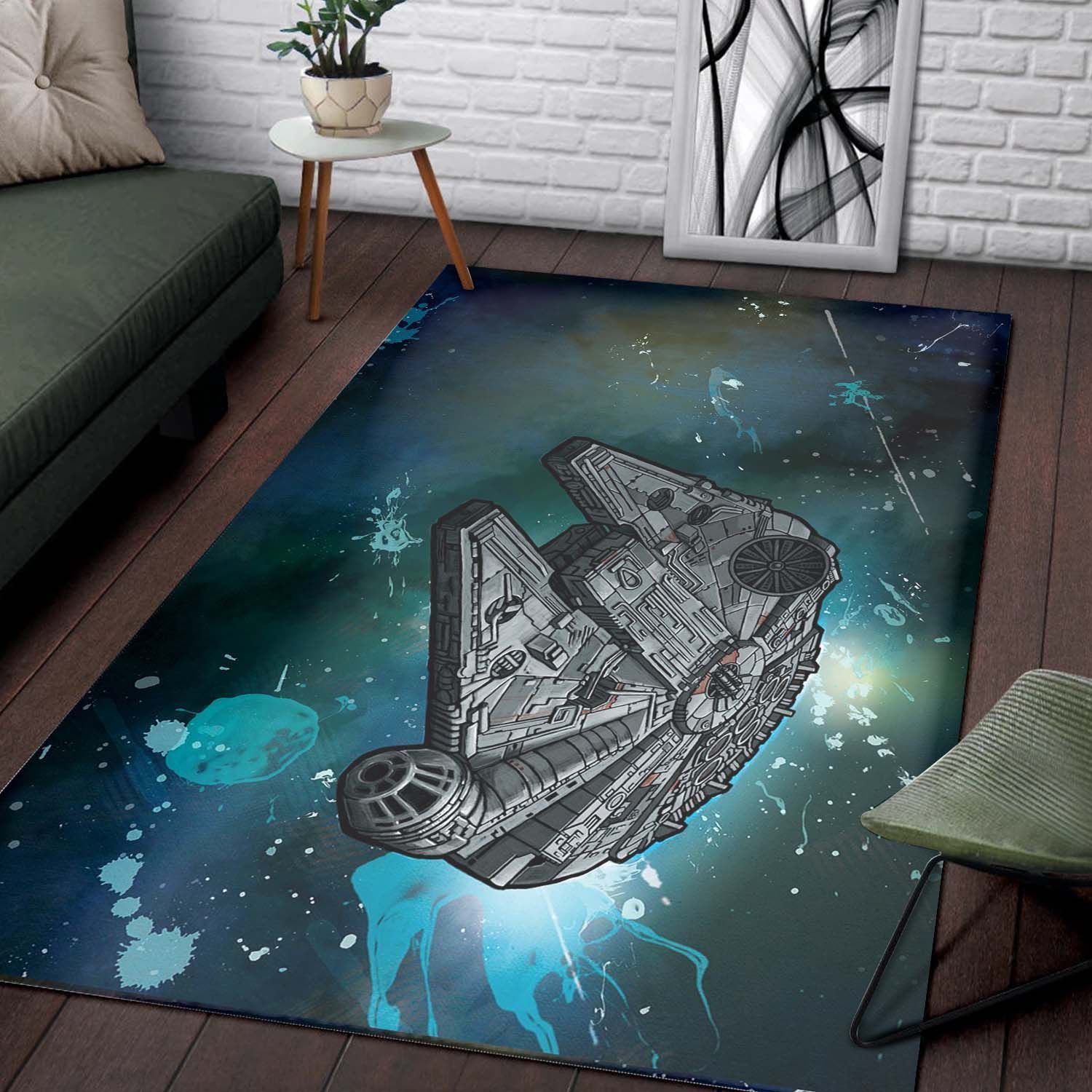 Millennium Falcon Area Rugs Star Wars Movies  Chussin | Home Decor Easily