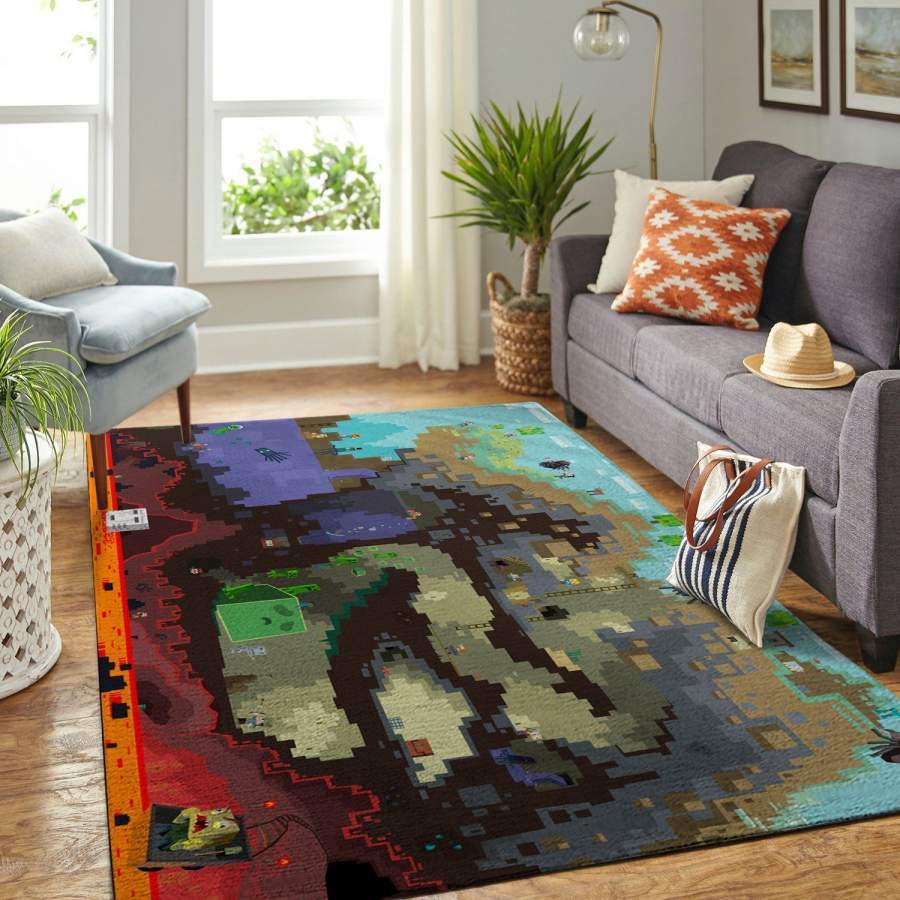 Minecraft Area Rug Video Game Gfd 19120717  Chussin | Home Decor Easily