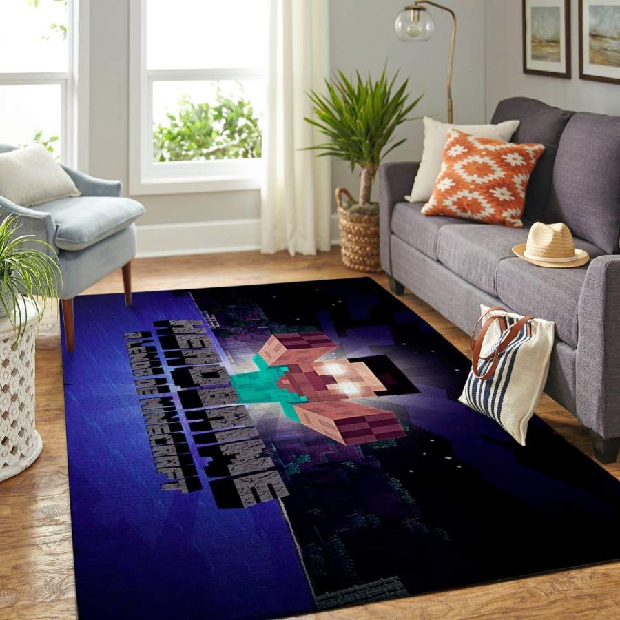 Minecraft Area Rug Video Game Gfd 1912076  Chussin | Home Decor Easily
