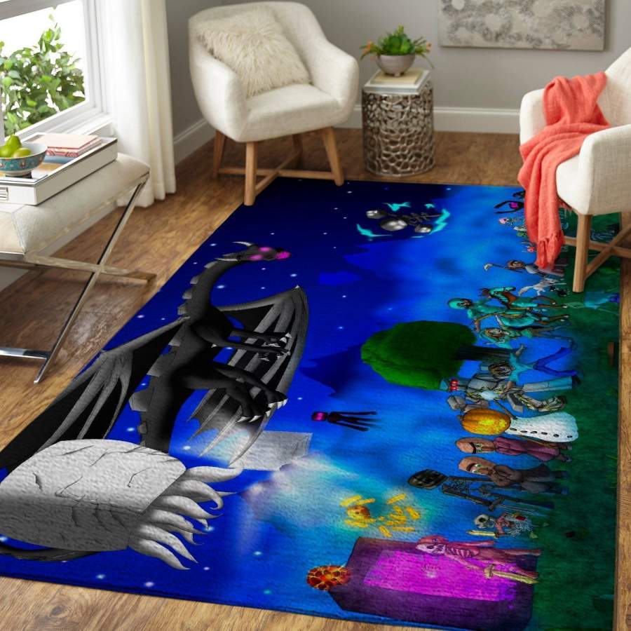 Minecraft Area Rug Video Game Gfd M30106  Chussin | Home Decor Easily