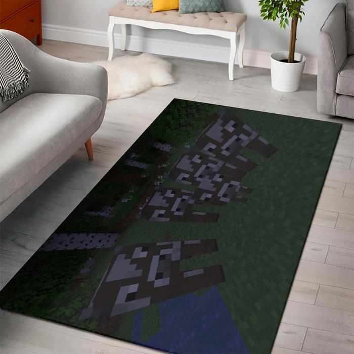 Minecraft Cows Herd Rug – Custom Size And Printing -  Chussin | Home Decor Easily