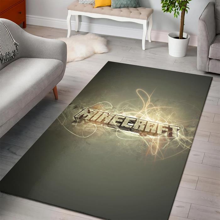 Minecraft Logo Rug – Custom Size And Printing -  Chussin | Home Decor Easily