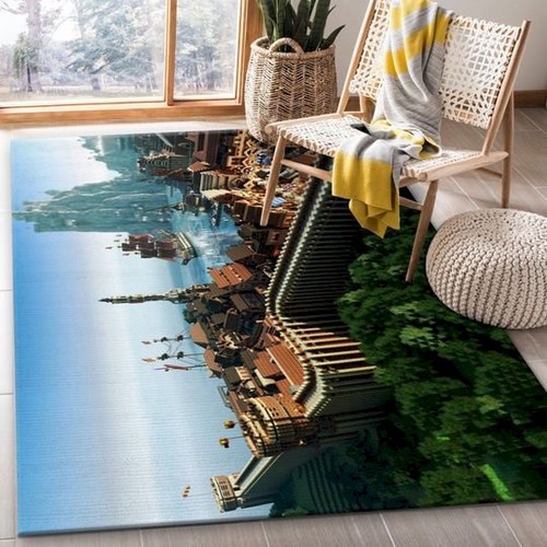 Minecraft Rug Bedroom Rug Christmas Gift Us Area Rug  Chussin | Home Decor Easily