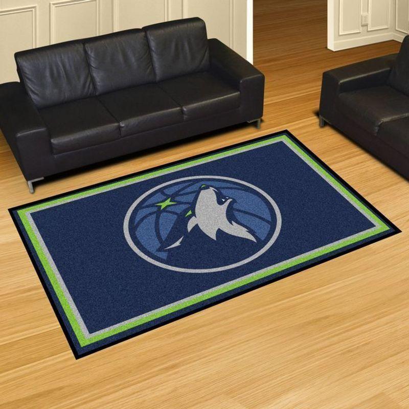 Minnesota Timberwolves Area Rug Nba Basketball Team Logo V5022  Chussin | Home Decor Easily
