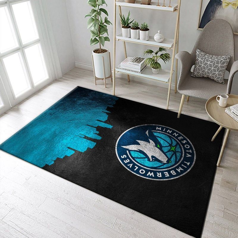 Minnesota Timberwolves Nba 1 Area Rug  Chussin | Home Decor Easily