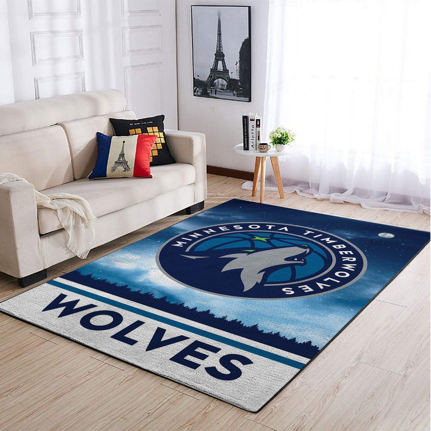 Minnesota Timberwolves Nba Area Rugs Team Logo Sports  Chussin | Home Decor Easily