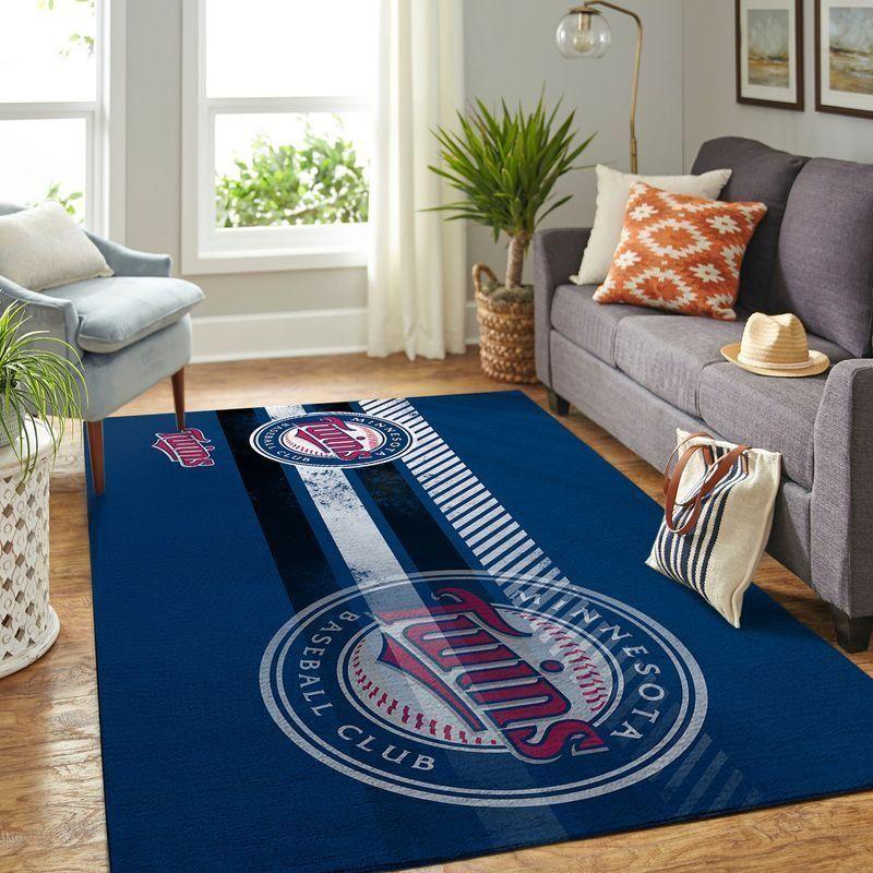 Minnesota Twins Area Rug Mlb Baseball Team Logo V4610  Chussin | Home Decor Easily