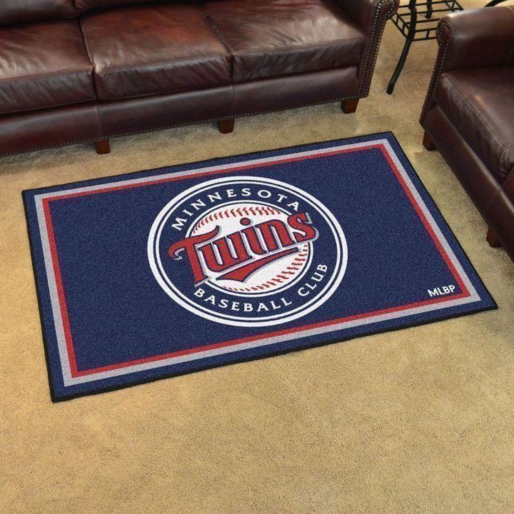 Minnesota Twins Area Rug Mlb Baseball Team Logo V4624  Chussin | Home Decor Easily