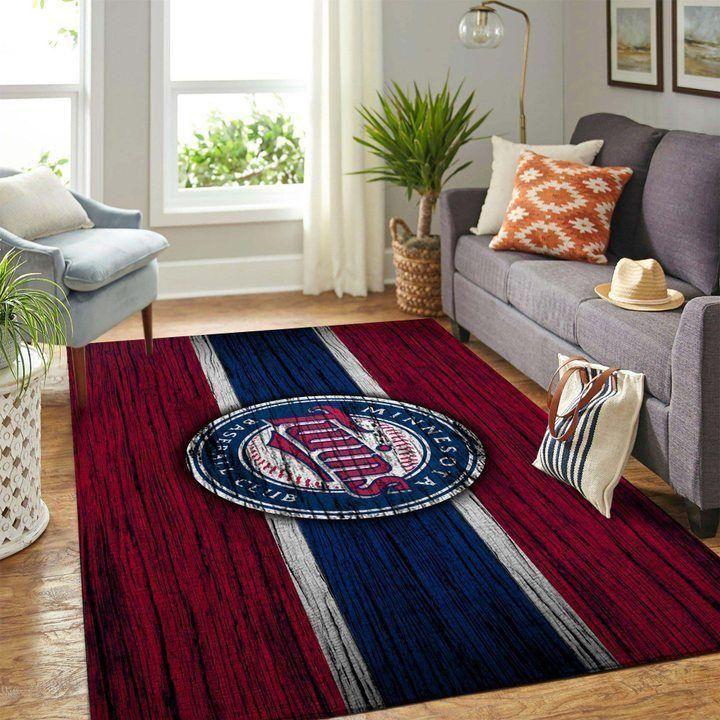 Minnesota Twins Area Rug Mlb Baseball Team Logo V4626  Chussin | Home Decor Easily