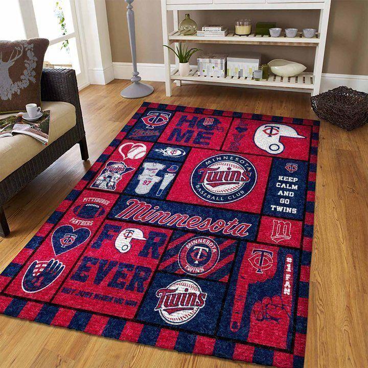 Minnesota Twins Area Rug Mlb Baseball Team Logo V4627  Chussin | Home Decor Easily