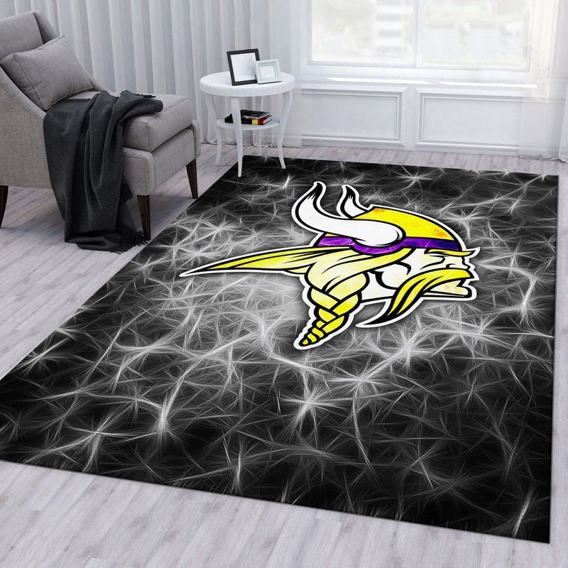Minnesota Vikings Football Nfl 10 Area Rug Chussin | Home Decor Easily