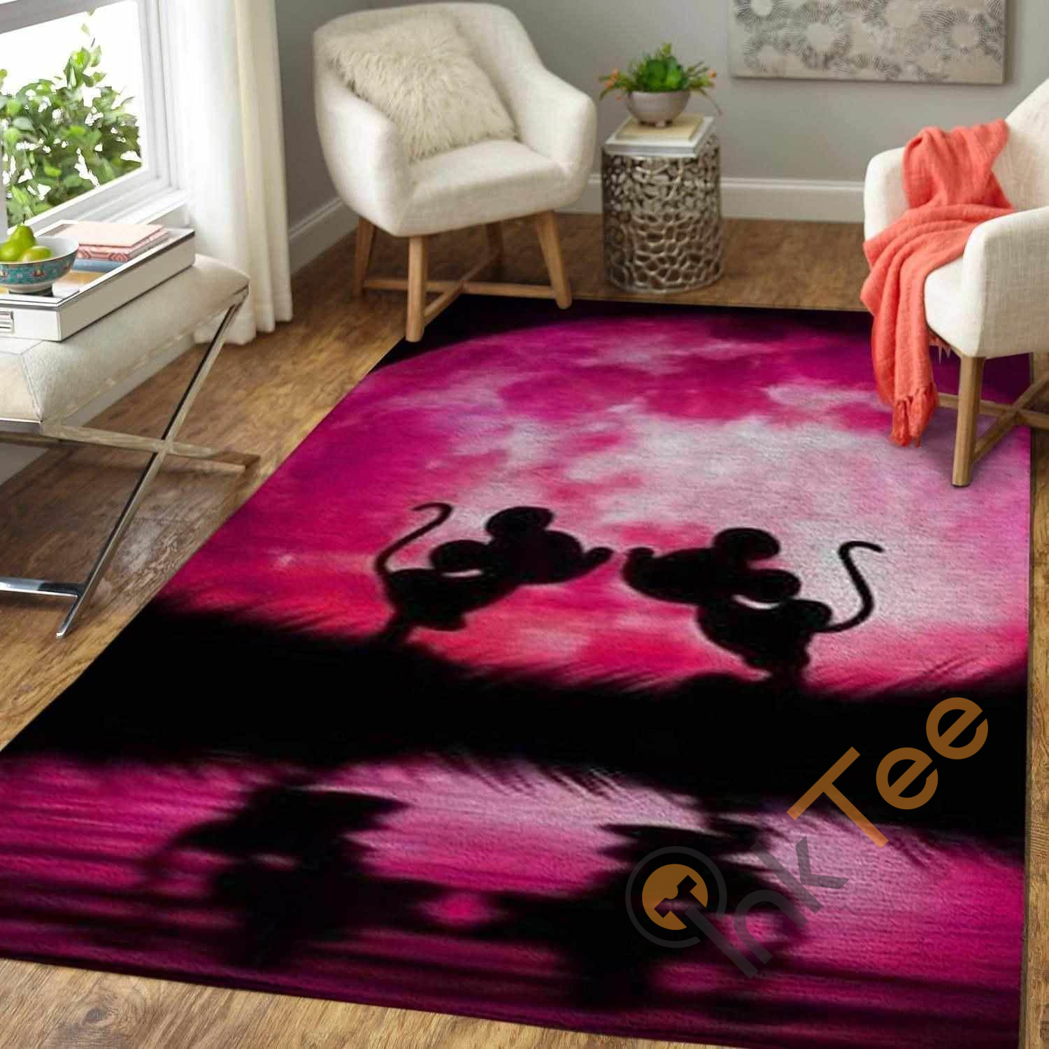 Minnie Mickey Mouse Area Rug - Chussin | Home Decor Easily