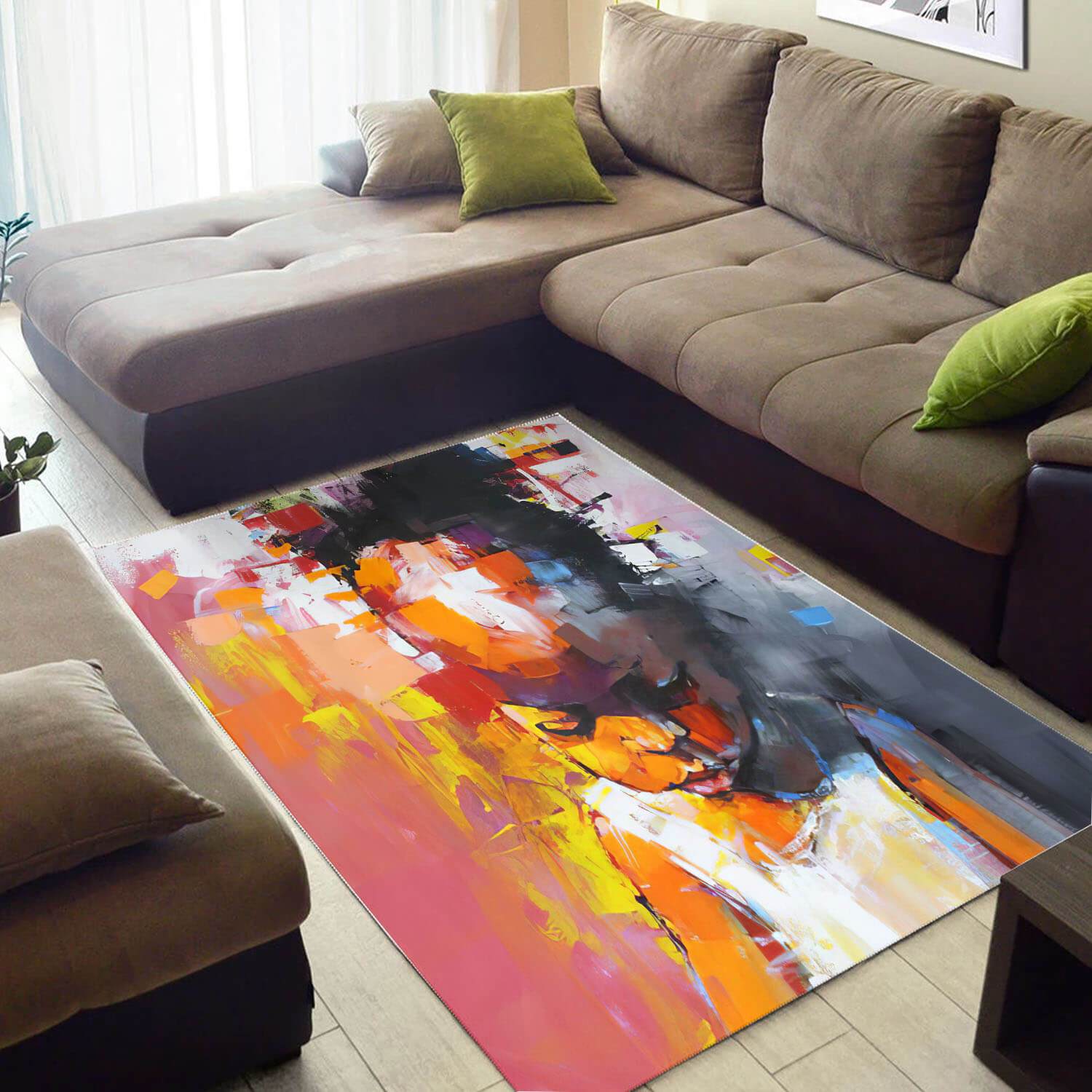 Modern African American Beautiful Afrocentric Melanin Girl Style Carpet Themed Home Rug -  Chussin | Home Decor Easily