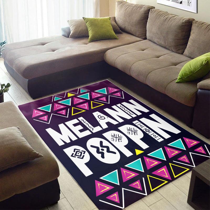 Modern African Beautiful Inspired Afro Lady Melanin Poppin Themed Living Room Rug -  Chussin | Home Decor Easily