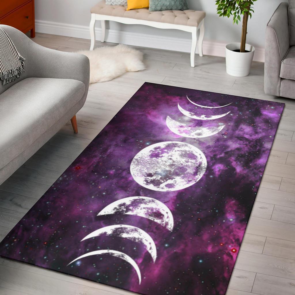 Moon Phase Wicca Area Rug - Chussin | Home Decor Easily